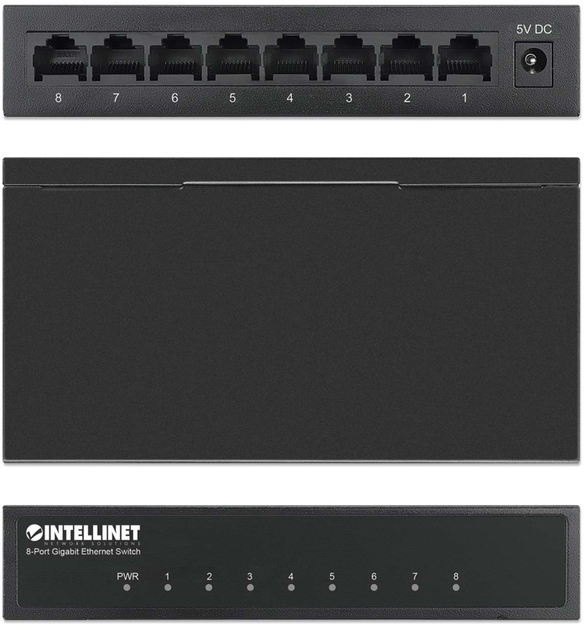 Intellinet 8-Port Gigabit Ethernet Switch (530347) - зображення 5