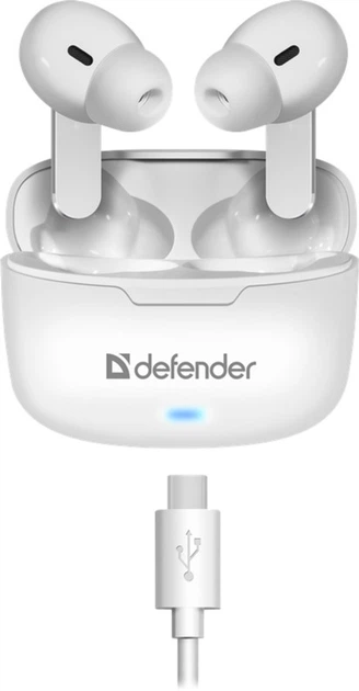 Навушники Defender Twins 903 TWS Bluetooth White (4714033639033) - зображення 7