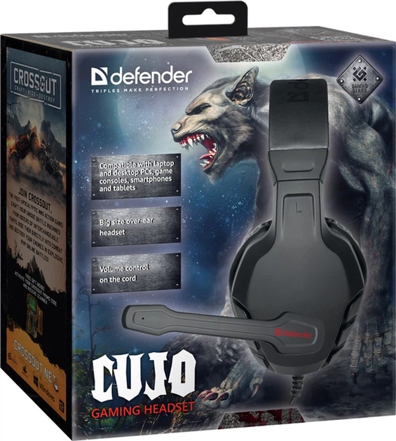 Słuchawki Defender Cujo Czarno-Czerwone (4714033645058) - obraz 10