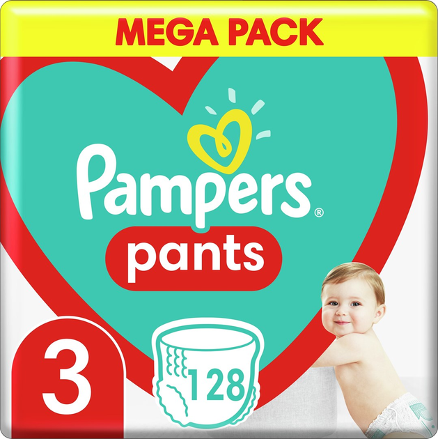 Підгузки-трусики Pampers Pants Розмір 3 (6-11 кг) 128 шт. (8006540069417) - зображення 1