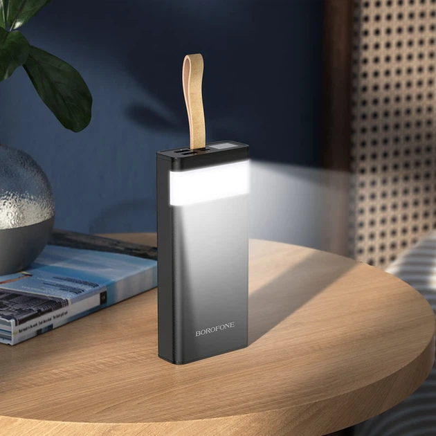 Портативное ЗУ Power Bank BOROFONE BJ18 Coolmy 20000 mAh Черный - изображение 4