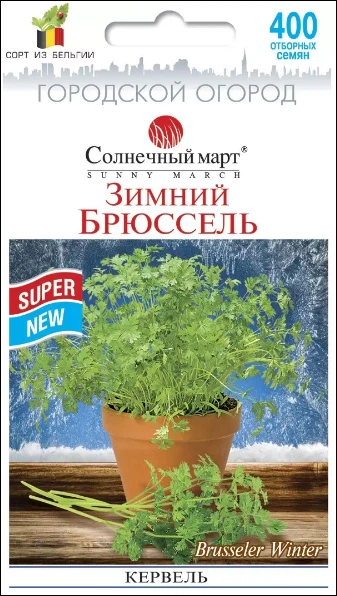 Насіння Кервель Зимовий Брюссель, 400 шт (Сонячний березень) - Фото 1 Насіння Кервель Зимовий Брюссель, 400 шт (Сонячний березень) - зображення 1