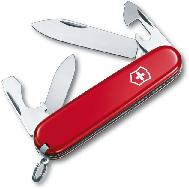 Ніж складаний швейцарський 84 мм/10 функцій Victorinox RECRUIT Червоний - зображення 1