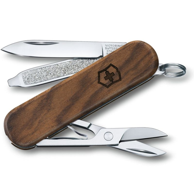 Нож складной швейцарский 58 мм/5 функций Victorinox CLASSIC SD WOOD - изображение 1