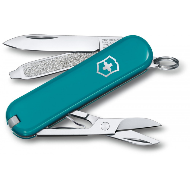 Нож складной швейцарский 58 мм/7 функций Victorinox CLASSIC SD Colors Mountain Lake - изображение 1