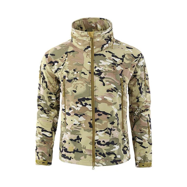 Тактическая куртка № 2 Lesko A012 Camouflage CP 2XL - изображение 1