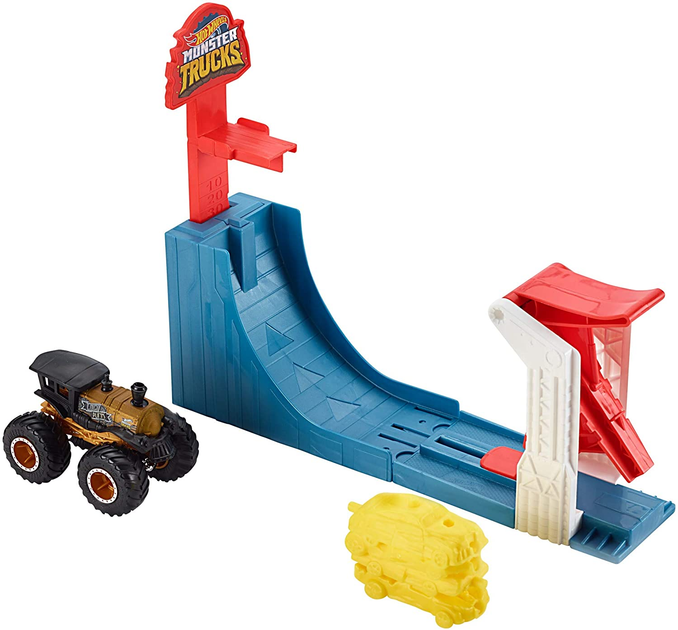 Трек Хот Вилс Соревнования по прыжкам в высоту Hot Wheels Monster ...