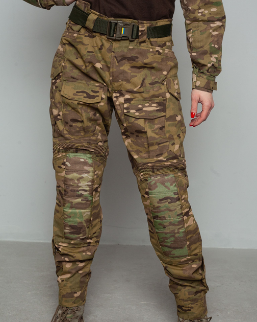 Женские штурмовые штаны UATAC Gen 5.2 (L) OAK (Дуб) с наколенниками - изображение 2