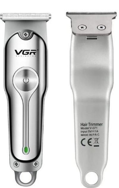 Машинка триммер для стрижки волос аккумуляторная VGR V-071 с USB зарядкой - изображение 3