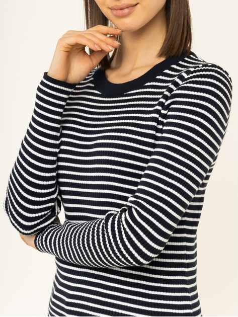 Sweter damski bawełniany Tommy Hilfiger Joelle C-Nk Swtr WW0WW27018 L Granatowy (8719861240457) - obraz 5