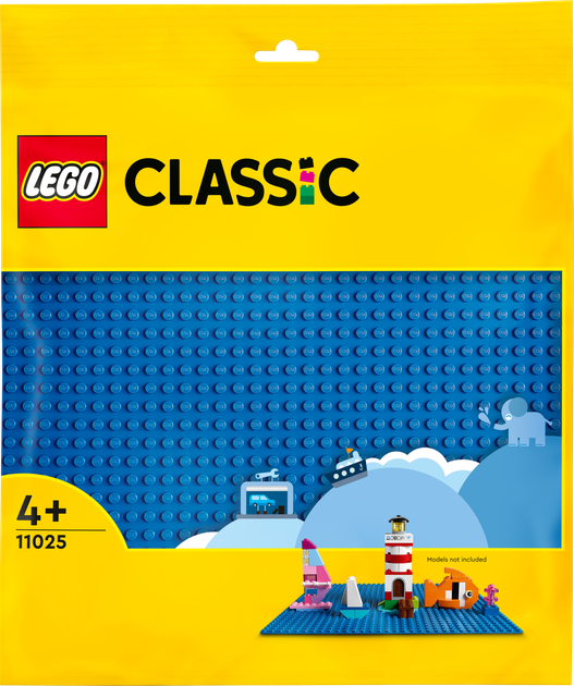 Zestaw klocków LEGO Classic Niebieska płytka konstrukcyjna 1 element (11025) - obraz 1