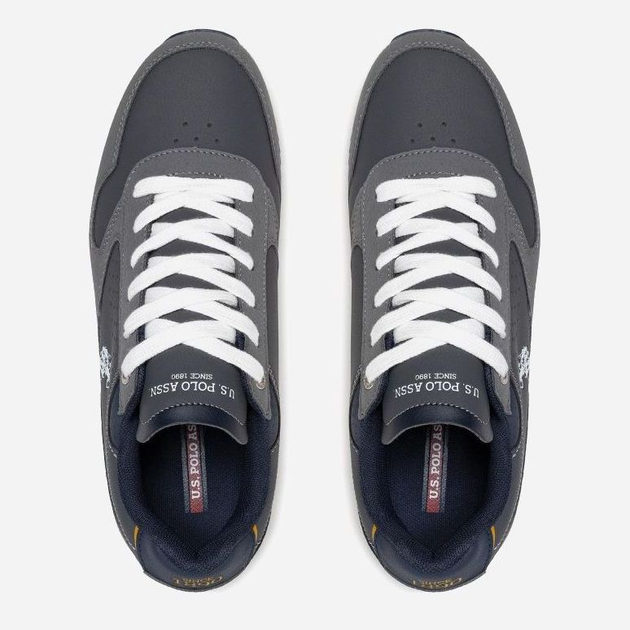 Buty sportowe męskie na platformie do kostki U.S. Polo Assn NOBIL003M-AYH1 44 28.5 cm Szare (8055197239261) - obraz 5