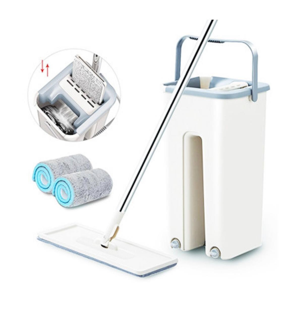 Швабра с ведром и самоотжимом Scratch Cleaning Mop, швабра лентяйка для ...