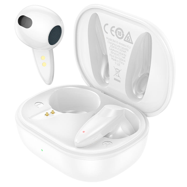 Беспроводные Bluetooth наушники в кейсе Borofone BW18 Белые купить в ...