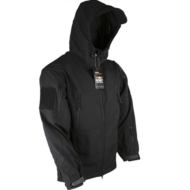 Куртка тактична KOMBAT UK Patriot Soft Shell Jacket, чорний, XXL - зображення 1