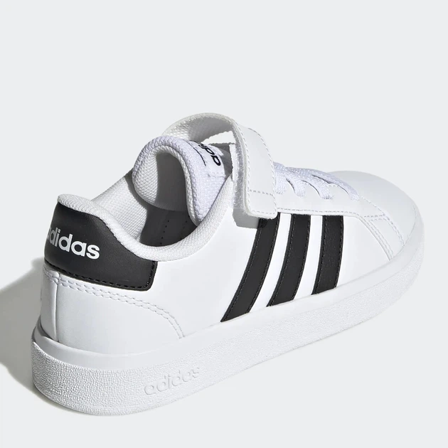Sneakersy chłopięce adidas GW6521 30 Białe z czarnym (5904862421643) - obraz 3
