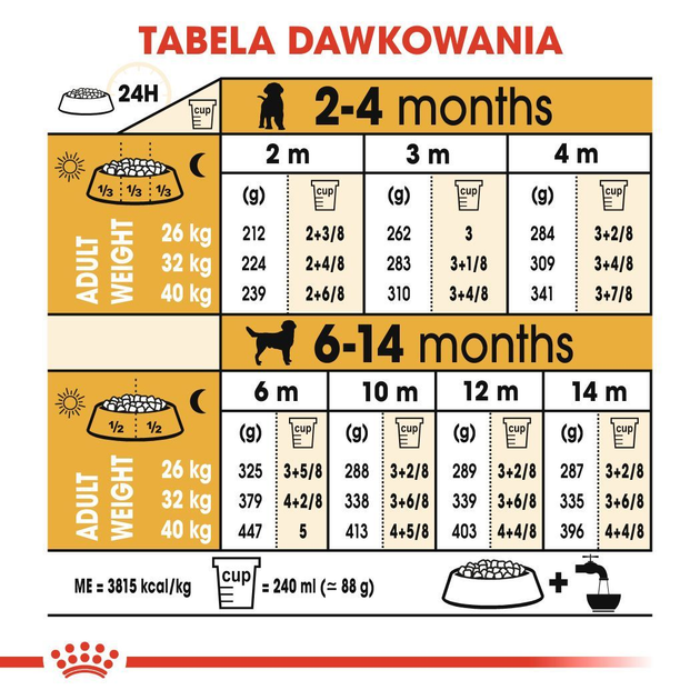 Sucha karma pełnoporcjowa dla szczeniąt Royal Canin Labrador Retriever Puppy dla labradorów do 15 miesiąca życia 12 kg (3182550725514) (24911201) - obraz 7