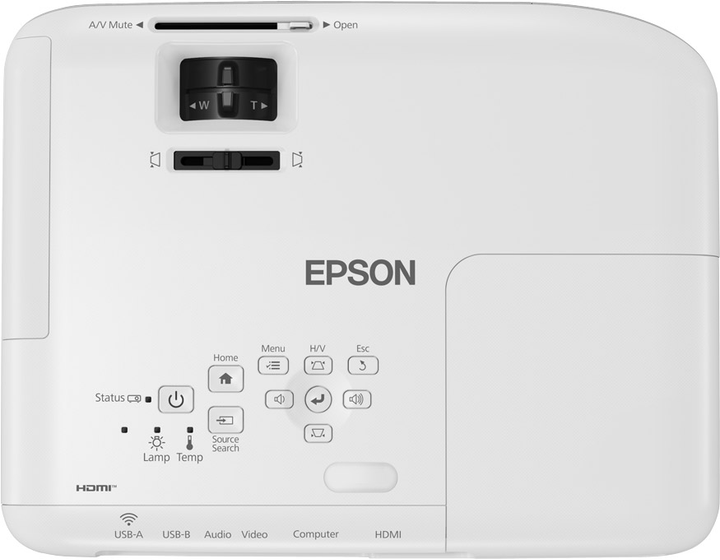 Projektor Epson EB-W06 biały (V11H973040) - obraz 4