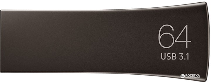 Pendrive Samsung Bar Plus USB 3.1 64GB Black (MUF-64BE4/APC) - obraz 2