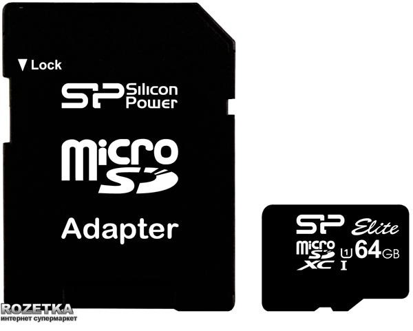 Silicon Power microSDXC 64 GB Class 10 UHS-I Elite + ad (SP064GBSTXBU1V10SP) - obraz 2