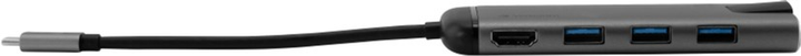 USB Hub Verbatim USB-C USB 3.1 GEN 1 / USB 3.0x3 / HDMI / SDHC / MicroSDHC / RJ45 (49142) - obraz 3