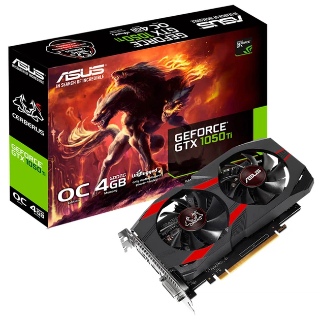 Asus GeForce GTX 1050 Ti 4GB GDDR5 Cerberus OC (CERBERUS-GTX1050TI