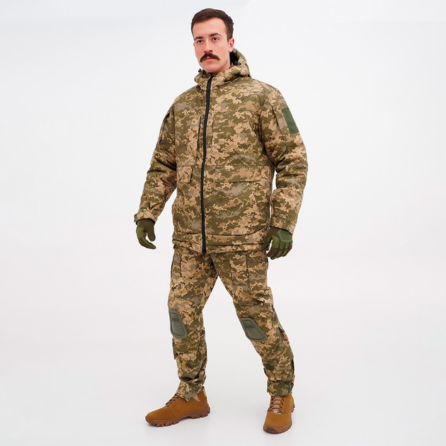 Форма тактична зимня -20°С для ЗСУ камуфляж піксель (куртка,штани,наколінники), р.50 - зображення 1