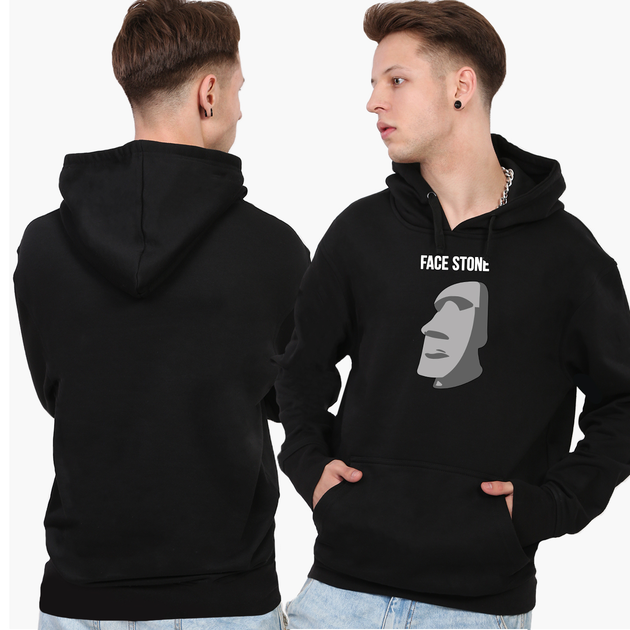 Худи мужской парный Истуканы (9225-3964) XL Черный от продавца ...