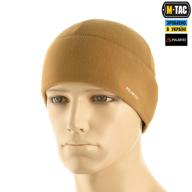 Шапка M-Tac Watch Cap фліс Light Polartec, койот, XL - зображення 1