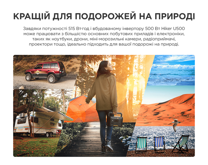Зарядная станция Powerness U500 / 500 Вт / 515 Вт⋅ч / Li-ion (U500) - Фото 15 Зарядная станция Powerness U500 / 500 Вт / 515 Вт⋅ч / Li-ion (U500) - изображение 15