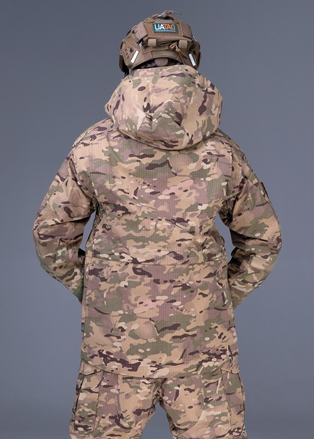 Тактична штурмова куртка UATAC Gen 5.2 3XL Мультикам Степ з флісовою парою - зображення 2