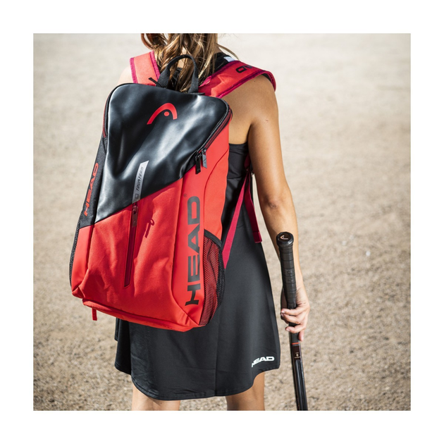 Теннисный рюкзак HEAD TOUR TEAM BACKPACK BKRD Черынй/Красный (283 ...