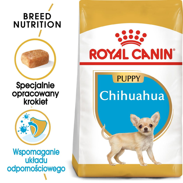 Sucha karma dla szczeniąt rasy chihuahua Royal Canin Chihuahua Puppy 1.5kg (3182550722544) (24380151) - obraz 3