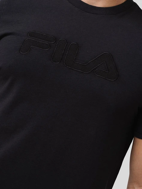 Футболка чоловіча Fila FAM0279-80001 L Чорна (4064556365910) - зображення 5