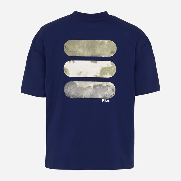 T-shirt męski luźny Fila FAM0140-50016 M Niebieski (4064556333995) - obraz 7