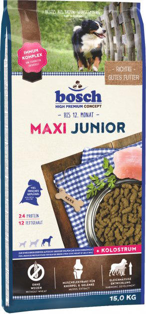 Sucha karma dla szczeniąt BOSCH HPC Junior Maxi 15 kg (4015598012928) - obraz 1
