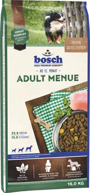 Sucha karma dla psów Bosch HPC Adult Menue 15 kg (4015598013666) - obraz 1