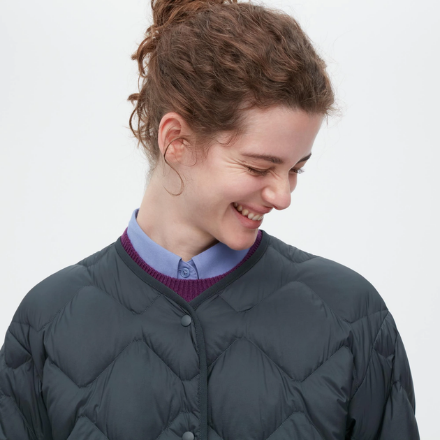 Куртка Uniqlo ULTRA LIGHT DOWN RELAXED розмір S темно зелена (450455) - изображение 2