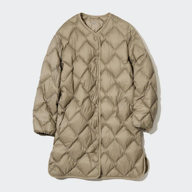 Куртка Uniqlo ULTRA LIGHT DOWN RELAXED розмір L бежева (450455) - Фото 4 Куртка Uniqlo ULTRA LIGHT DOWN RELAXED розмір L бежева (450455) - изображение 4