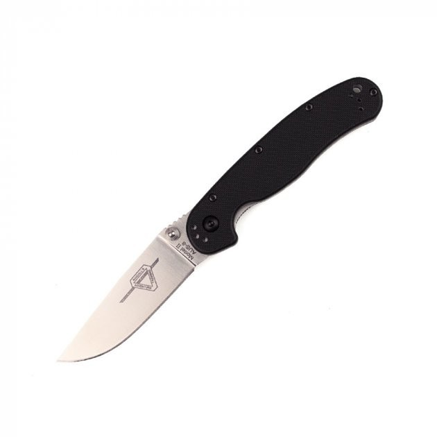 Нож карманный складной Ontario RAT-2 SP Liner lock AUS-8 крыса черный - изображение 1