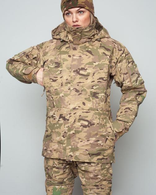 Жіноча штурмова куртка UATAC Gen 5.2 (3XL) Мультикам STEPPE (Степ). Куртка пара з флісом - зображення 1