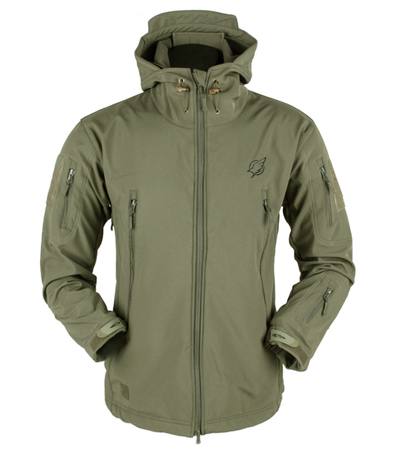 Куртка зимова тактична Eagle Soft Shell WJ-17 із флісом Green Olive 5XL - зображення 1