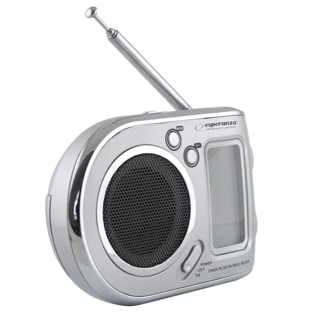 Портативный радиоприемник на батарейках Esperanza Parrot FM/AM Grey ...