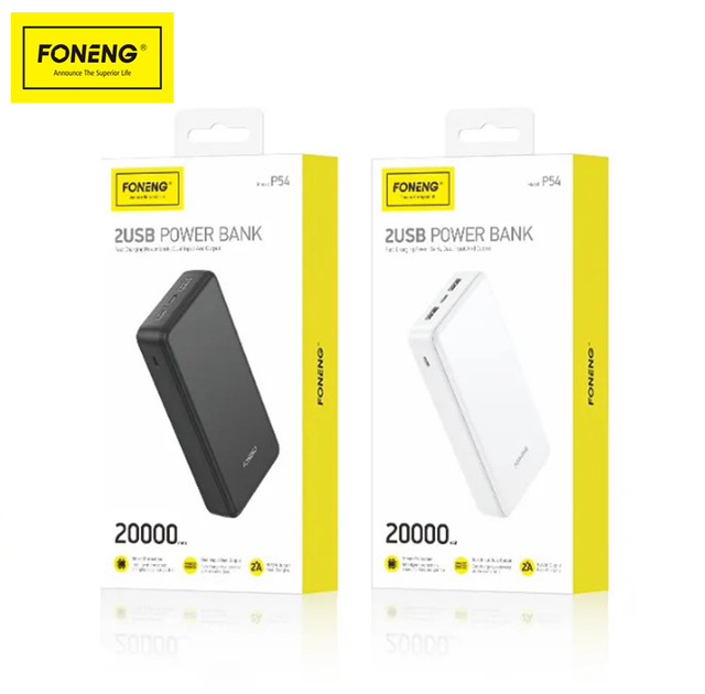 УМБ FONENG Power Bank 20000 mAh чорний (P54) - зображення 7