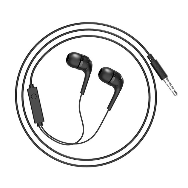 Наушники Hoco M40 Prosody universal earphones with microphone Black - Фото 3 Наушники Hoco M40 Prosody universal earphones with microphone Black - изображение 3
