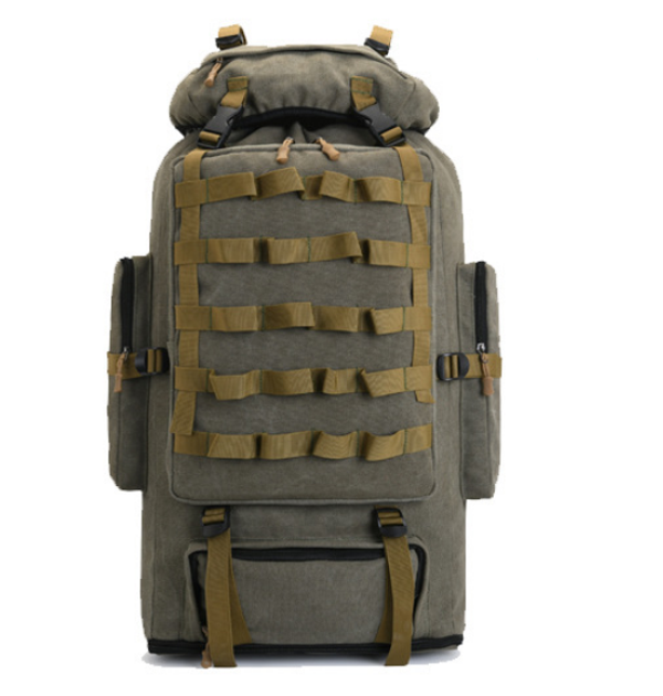 Рюкзак тактический туристический раздвижной XS-F22 100л оливковый - изображение 1
