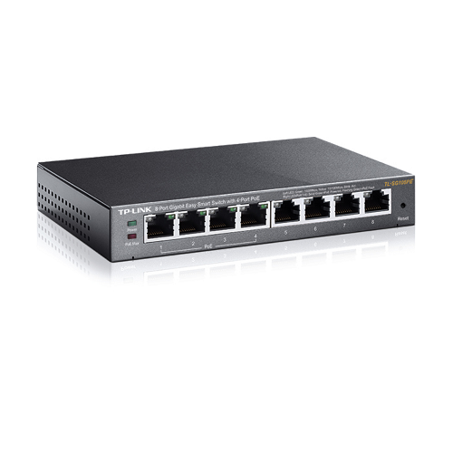 Коммутатор TP-Link TL-SG108PE управляемый 8x10/100/1000 RJ45 - Фото 3 Коммутатор TP-Link TL-SG108PE управляемый 8x10/100/1000 RJ45 - изображение 3