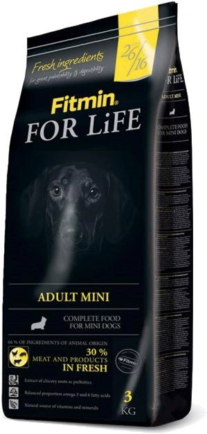 Сухий корм для дорослих собак Fitmin dog For Life Adult Mini - 3 кг (8595237011346) - зображення 1