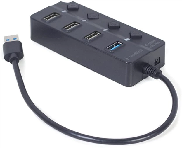 Hub USB 4-portowy Gembird UHB-U3P1U2P3P-01 - obraz 2