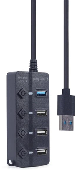 Hub USB 4-portowy Gembird UHB-U3P1U2P3P-01 - obraz 4